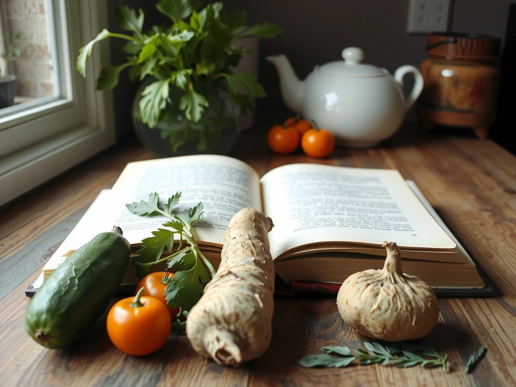 Sveži sastojci na drvenoj podlozi